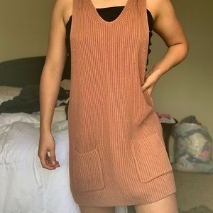 rhythm oversized knit tank dress